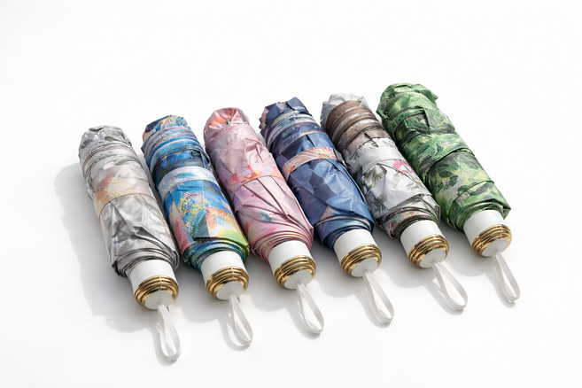 플라워 패턴 가방형 우산