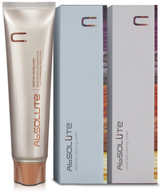에비뉴쉬에뜨 앱솔루트 컬러링 크림 염색제 120g 산화제 100ml, 7V, 1개