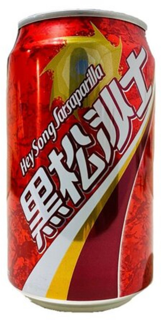 루트비어 탄산 음료 대만음료 헤이송사스 대만콜라 330ml, 1개