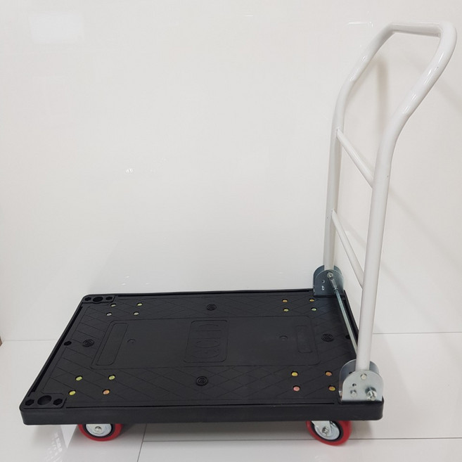 검정 p대차 완조립 중 450*750 pvc바퀴 접이식카트 L카 구르마 대차 밀차, 검정 중 450*750 pvc바퀴, 1개