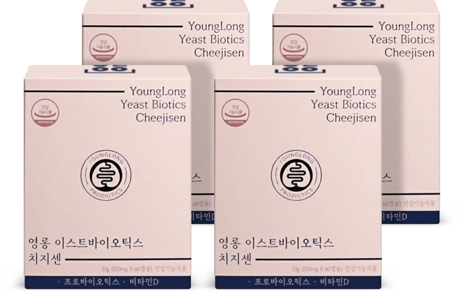 영롱 이스트바이오틱스 치지센 3+1 건강기능식품 (부원료) 헤스페리딘 600mg, 4개, 60정 - 쿠팡