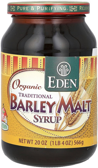 Eden Foods 유기농 전통 보리 맥아 시럽 20 oz (566 g) 1팩, 566g, 1개