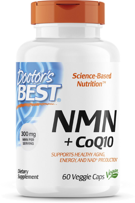 Doctor's BEST NMN+輔酶Q10素食膠囊, 1罐, 60顆