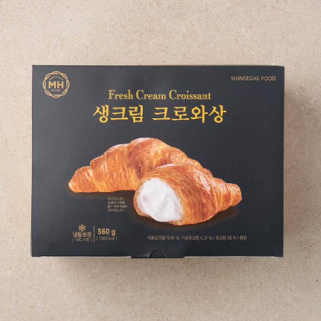 밀크앤허니 생크림 크로와상, 1박스, 560g