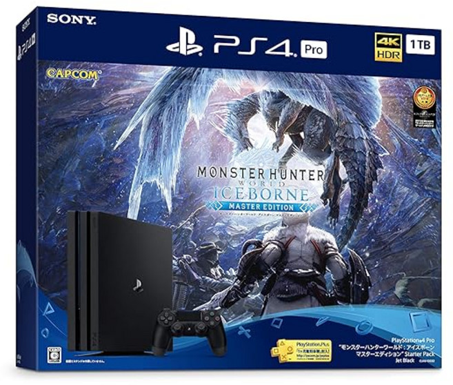 PlayStation 4 Pro “몬스터헌터월드 아이스본 마스터 에디션" Starter Pack, 상세페이지 참조, 1cm