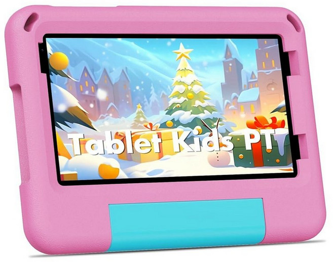 PRITOM TAB7 PRO 아동용 태블릿 7인치 64GB 3GB RAM 업그레이드 유아용 태블릿 안드로이드 14 Wi-Fi 듀얼 카메라 교육 게임 어린이 소프트, 핑크