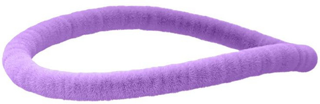 무게감 있는 피트니스 후프 부드러운 스프링 후프 따뜻하고 조용한 운동용 원형 운동 기구 사무실 가정, 스틸 플러시, 보라색 2.5kg