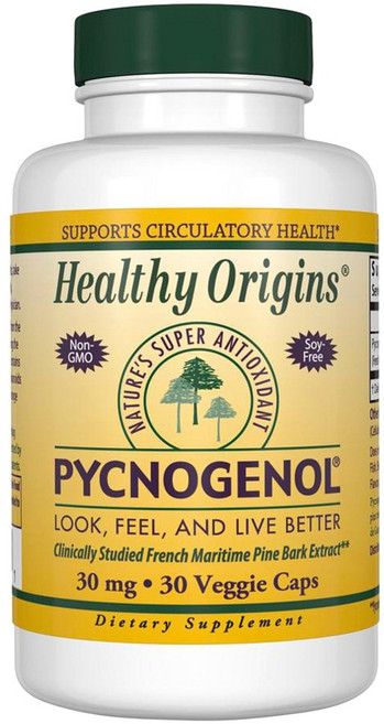 Healthy Origins 無麩質無糖碧容健素食膠囊 30mg, 1罐, 30顆