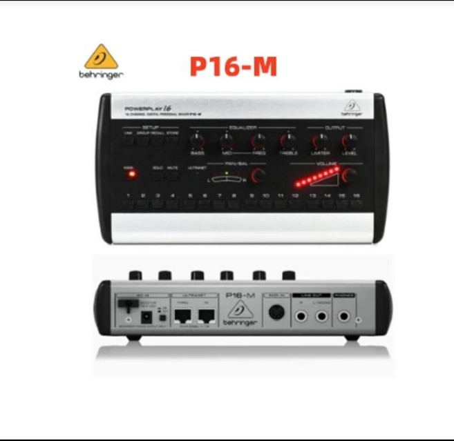 Behringer Powerplay P16-M P16-I P16-D 16 채널 디지털 개인 믹서 P16-I 입력 모듈 P16-D 분배 모듈, [04] P16-M