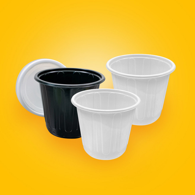 올플러스 일회용 75파이 소스용기 마늘 쌈장, 검정, 소(140ml) 200세트, 200세트, 1박스