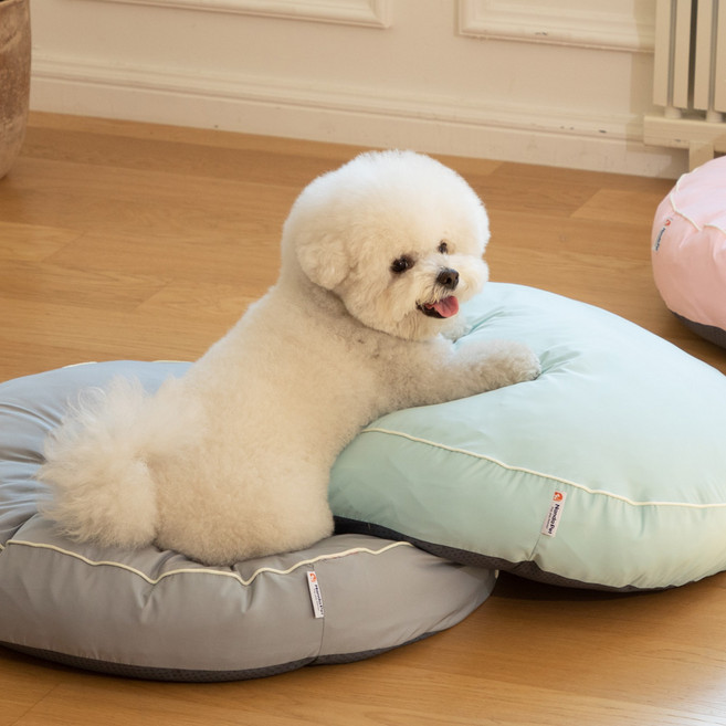 난다펫 두둥실 원형 강아지방석 커버(솜 미포함), 60, 문네이비, 1개