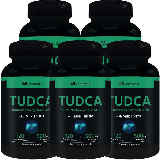 [미국빠른직구] 신제품 마이라이프 내추럴스 투드카 (타우린+우르소데옥시콜산) with 밀크씨슬, 5개, 120정