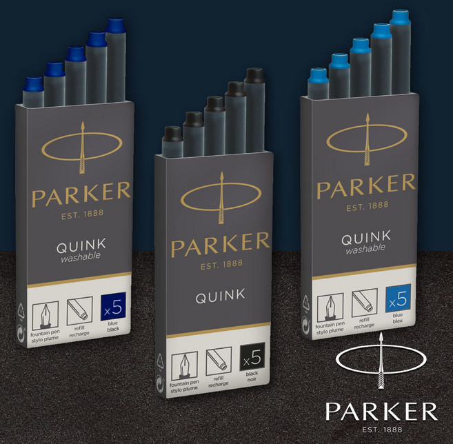 파카 액세서리 카트리지 병잉크, 1개, 롱카트리지 파랑