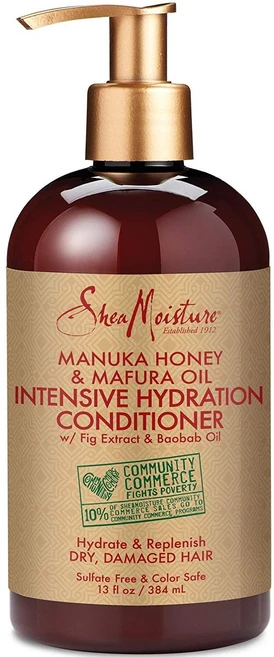 시어모이스처 마누카 꿀 & 마푸라 오일 인텐시브 하이드레이션 컨디셔너, 384ml, 1개 - 쿠팡