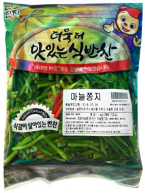 단지 마늘쫑지, 1개, 1kg