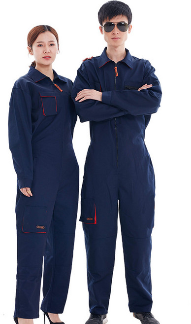 Fowod 남자 중성여성 작업용 점프수트 일체형 정비복