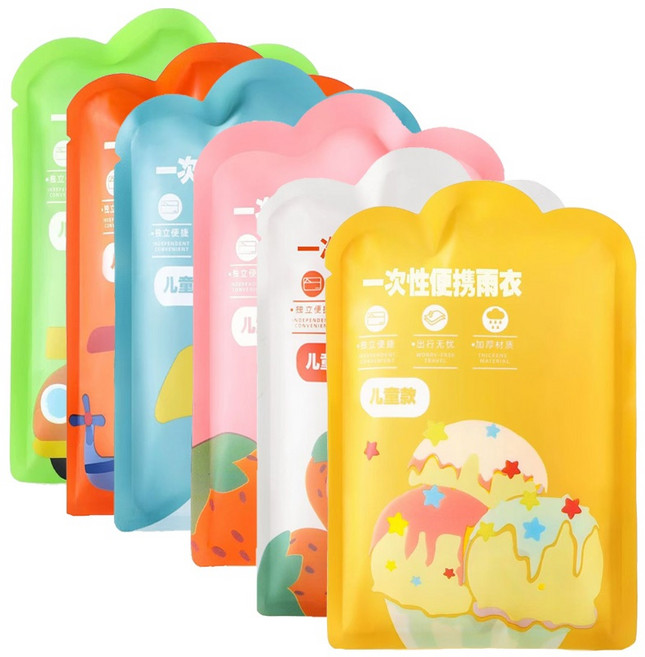 一次性輕便便攜式成人雨衣 真空卡包裝, 1個, 兒童款(1入)/活動價