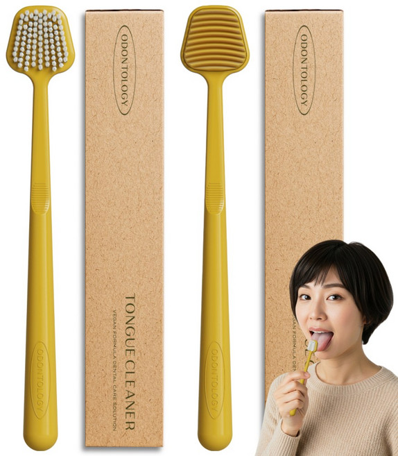 오던톨로지 혀클리너 입냄새제거 백태제거기 설태제거, 요세미티옐로우, 2개, 26g