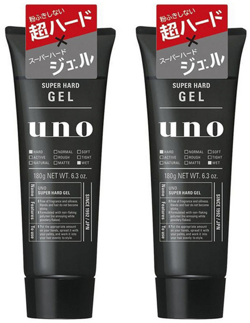 uno 強硬作風定型膠, 2條, 180g