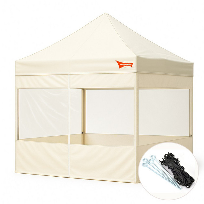 프리폼 캠핑 행사 투명 천막, 차콜