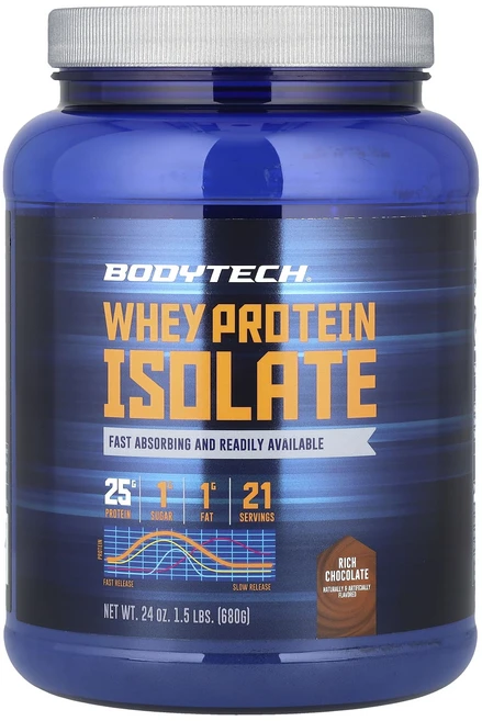 새해 건강을 선물하세요 BodyTech 분리유청단백질 리치 초콜릿 680g(1.5lb) 특별관리진행, BodyTech분리유청단백질리치초콜릿680g15lb, 1개 - 쿠팡