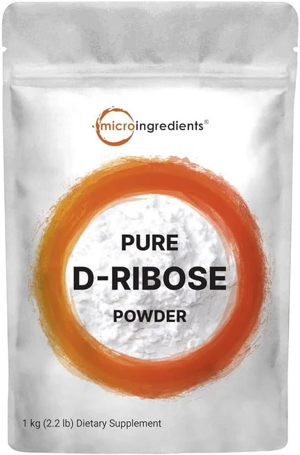 Pure D Ribose 파우더 1kg (2.2파운드) 및 200회분) - 모발 지원 보충제 천연 단순설탕 투명 약제 등급 용해 - 필러 프리 GMO 프리 글루텐 및, 1개 - 쿠팡