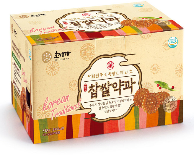 호정가 찹쌀약과세트 3KG (약 80입) / 대용량 전통과자세트(쿠팡), 1개