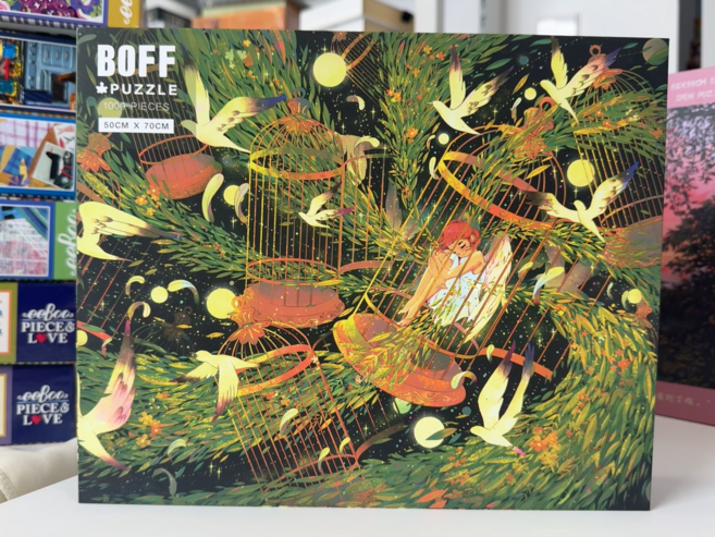 BOFF PUZZLE 籠中鳥 1000片 拼圖, 如圖所示, 1個, 1個