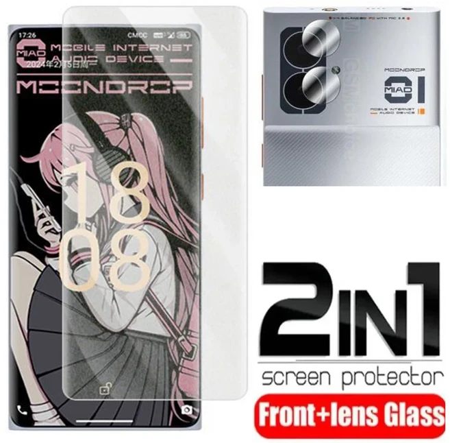호환 MOONDROP MIAD 01 6.7 MD-PH-001 유압 HD 소프트 하이드로겔 필름 전체 보호 화면 커버, 01 MIAD 01, 03 1front Film 1lens