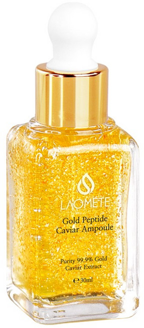 라오메뜨 전설의앰플 24K 골드 펩타이드 캐비어 앰플 미백 수분 모공 주름 개선, 30ml, 1개