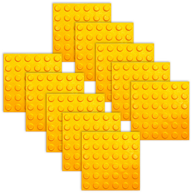 하나 공구 [국내생산]점자블럭 점형 선형 블록 양면테이프 1세트 10개, 점형 점자블럭(1세트-10개)