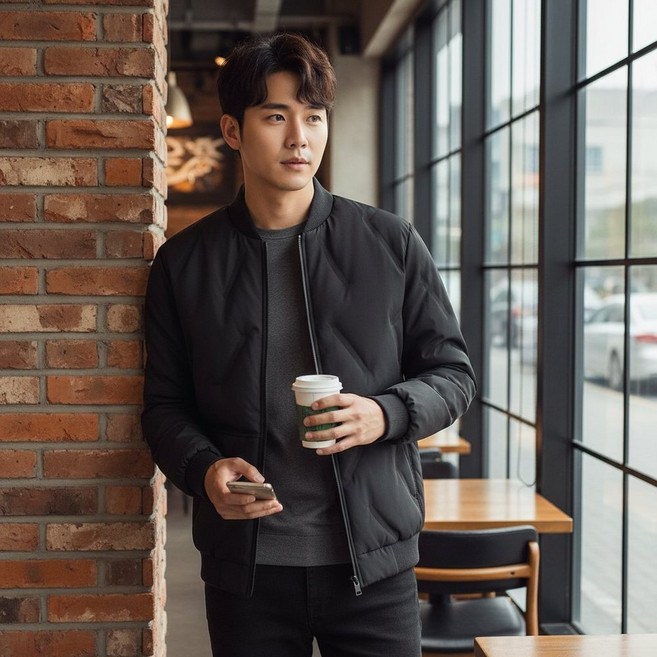 남녀공용 항공 패딩자켓 블루종 점퍼 겨울 아우터 방한