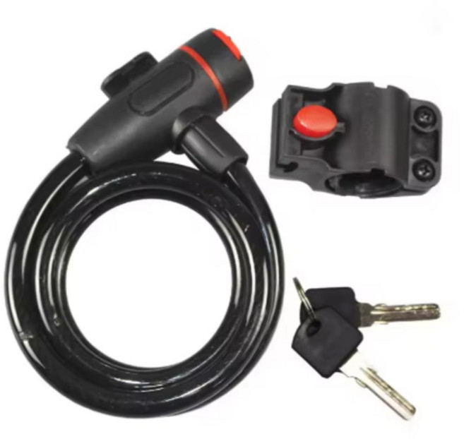 헤비 듀티 오토바이 체인 잠금장치 금속 도난 방지 자전거 잠금장치 90cm 2개의 열쇠 포함 최대 보안 및 자전거 강화, [02] 2PCS B