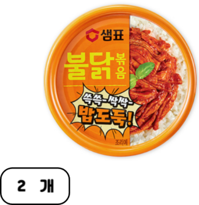 샘표 불닭볶음, 80g, 2개