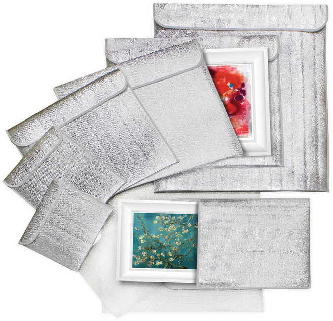 아트패킹 작품 포장 액자 보관, 2개, 실버15호 (60x70cm)