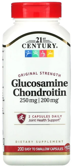 21세기 센트리 글루코사민/콘드로이틴 오리지널 스트렝스 삼키기 쉬운 캡슐 200정, 1PACKAGE 상세참조, 1개 - 쿠팡