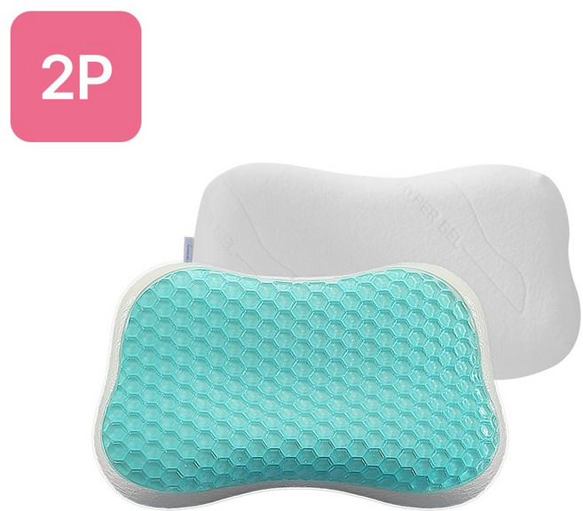 [하이퍼겔 시즌3] 프리미엄 메모리폼 쿨젤 베개 2P_소형 45x25, 상세 설명 참조