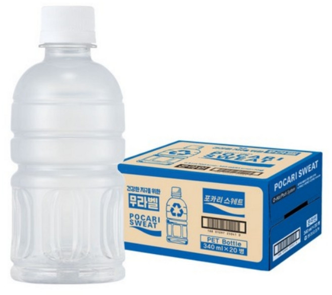 동아오츠카 포카리스웨트 무라벨, 40개, 340ml