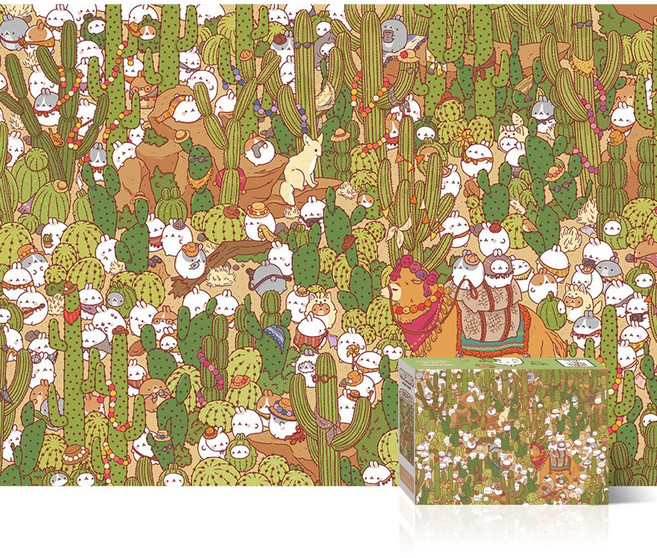 토이앤퍼즐 몰랑이 사막생활 4년차 300피스 직소퍼즐액자 TPD03-035, 1개