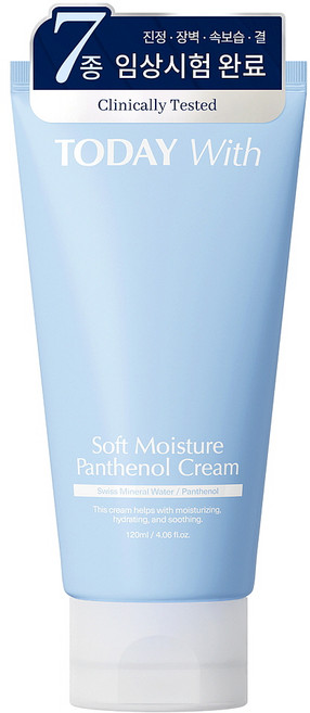 투데이위드 소프트 모이스쳐 판테놀 10% 속보습 수분크림, 1개, 120ml