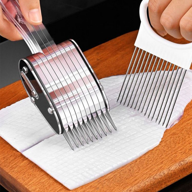 칼집 커팅 오징어 돼지고기 전복 솔방울모양컷팅 벌집내기, B. 3mm+고정침+예비 날+드라이버, 1개