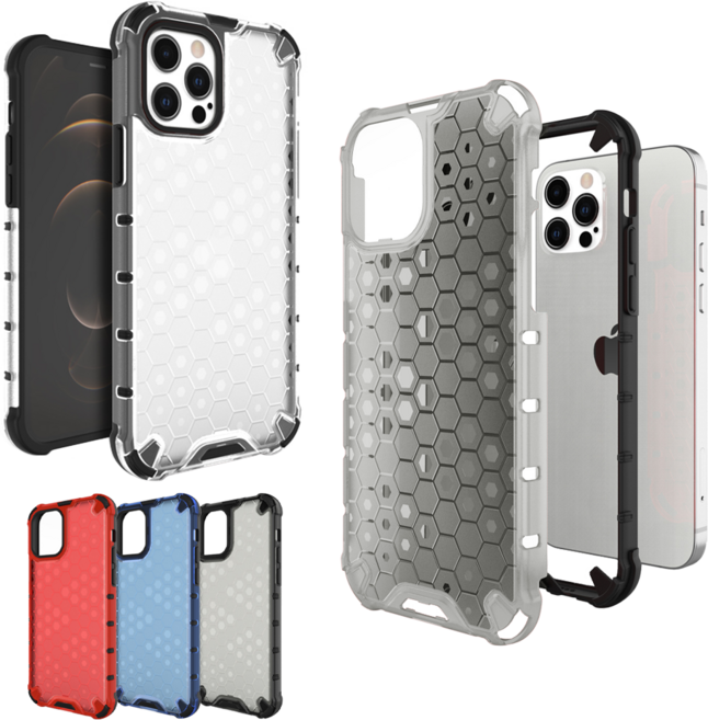 아이폰12/12프로 아쿠아 반투명 이중 범퍼 하드 케이스 창고정리 가성비 대방출