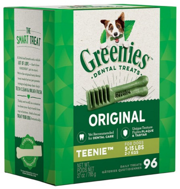 Greenies 健綠 原味潔牙骨 迷你犬適用 2-7公斤 96支, 765g, 1箱, ORIGINAL