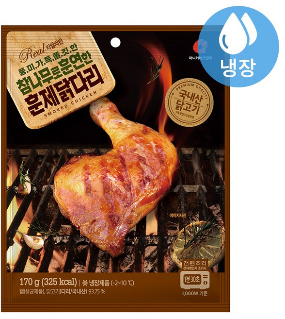 마니커F&G 참나무로 훈연한 훈제닭다리, 170g, 5개