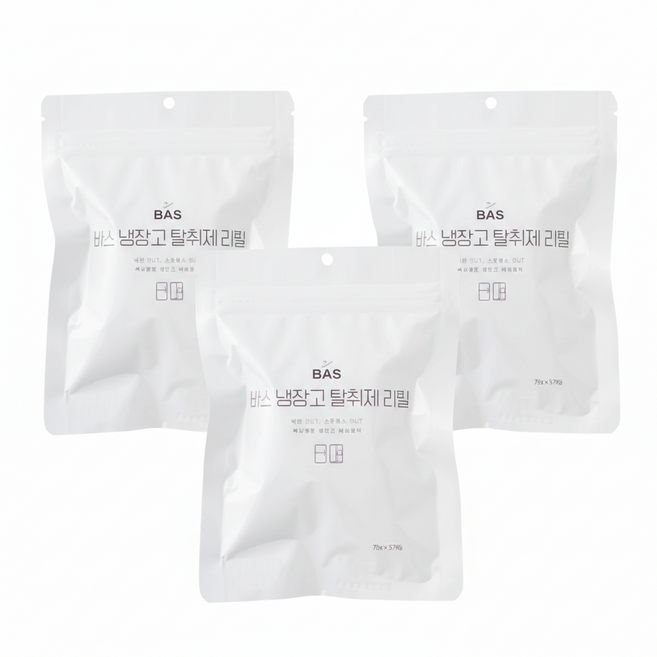 BAS 냉장고 탈취제 김치 냉장고 냄새제거 신선도유지, 20g, 9개