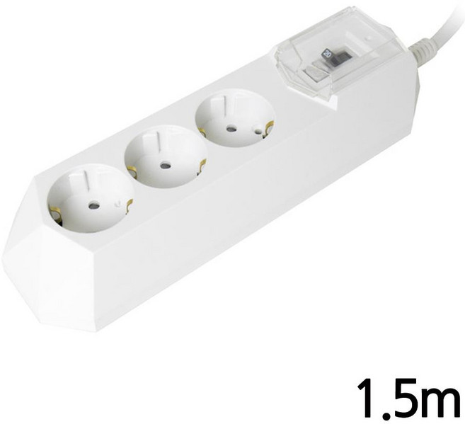 고용량 과열방지 안전 난연소재 굵은 전원선 멀티탭 고압 화재예방 안전한 오디오 고성능 연장코드 세탁기 전자파 화장실 캠핑용 서지차단 보호 고급 냉장고 전기 스위치, 1개