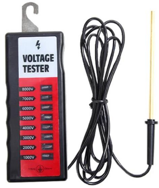 전압계휴대용 전기 울타리 테스터 전압계 목장 도구 농부 7000 V, 1개