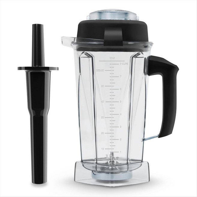 탬퍼가있는 Vitamix Blender 투수 64oz Vitamix 5200 교체 용기 5000 6300 7500 Pro200/500/750 시리즈, 그림처럼