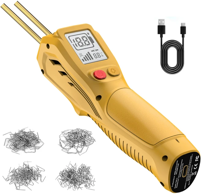 500W 휴대용 무선 플라스틱 용접기 키트 USB 충전식 대부분의 수리에 적합, 02 YELLOW