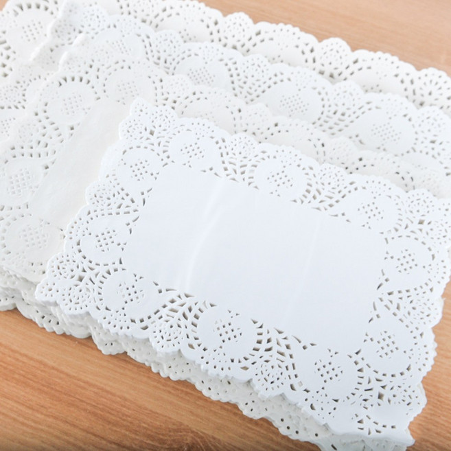 파티쇼 도일리페이퍼사각(16x23cm)100매 생일 냅킨 접시 파티, 단품